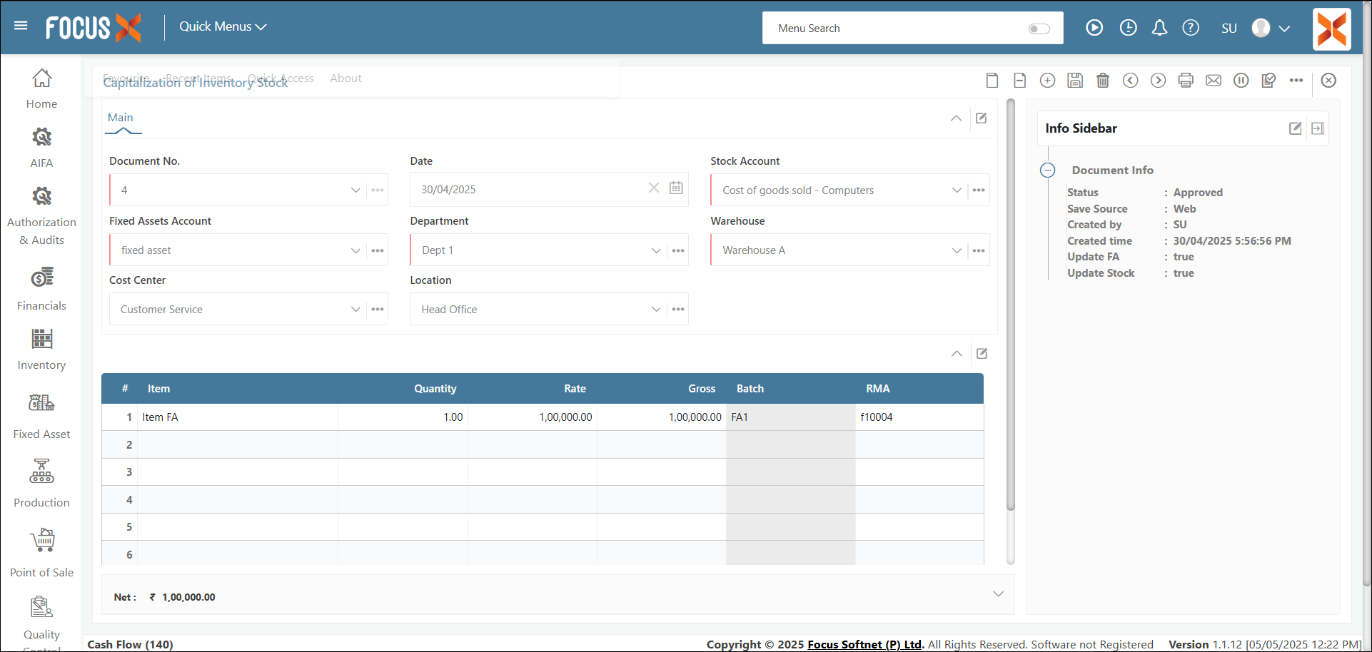 Asset Master Dashboard