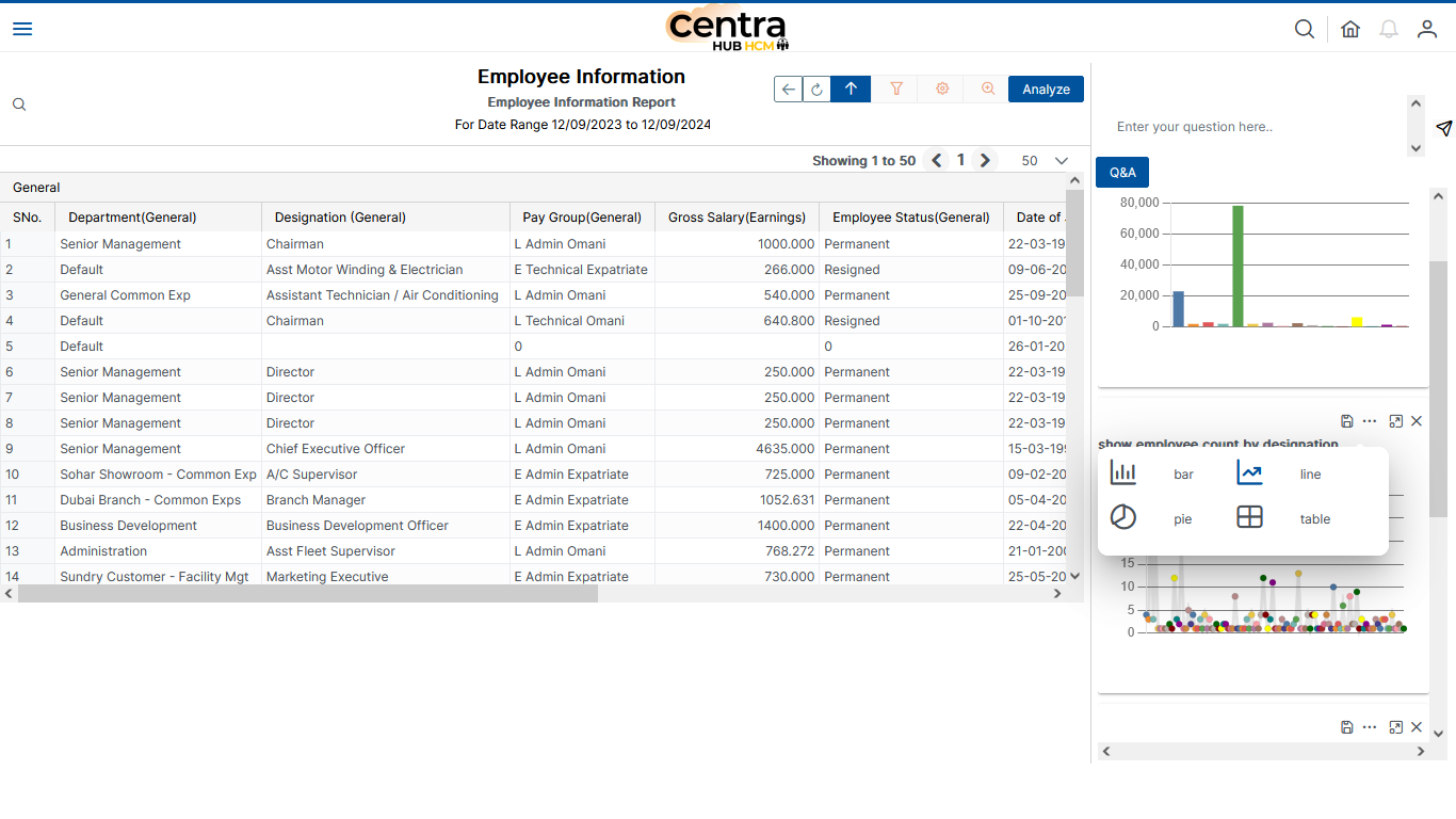 Feature Usage Screenshot